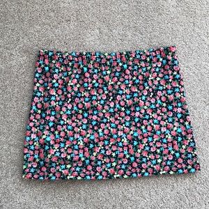 Free People floral mini skirt